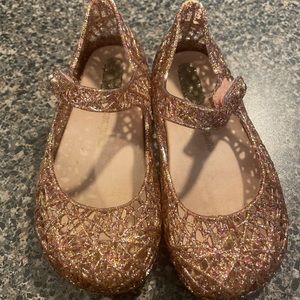 Mini Melissa glitter rose gold